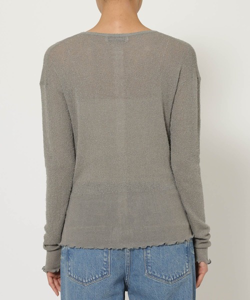 BABYLONE（バビロン）の「フェザーシアーカーデ（カーディガン/ボレロ・レディース・グレー/ホワイト・フリー）」の22枚目の写真