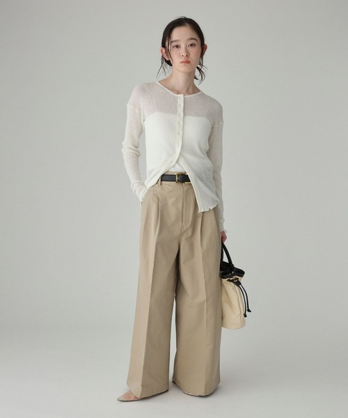 BABYLONE（バビロン）の「フェザーシアーカーデ（カーディガン/ボレロ・レディース・グレー/ホワイト・フリー）」の16枚目の写真