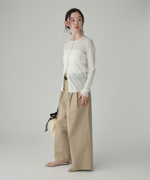 BABYLONE（バビロン）の「フェザーシアーカーデ（カーディガン/ボレロ・レディース・グレー/ホワイト・フリー）」の17枚目の写真