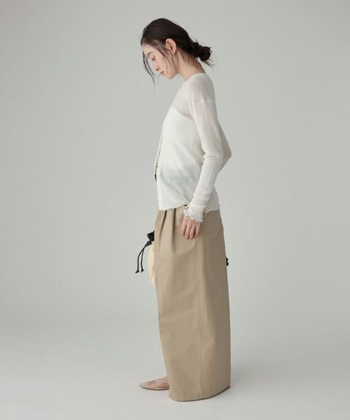 BABYLONE（バビロン）の「フェザーシアーカーデ（カーディガン/ボレロ・レディース・グレー/ホワイト・フリー）」の18枚目の写真