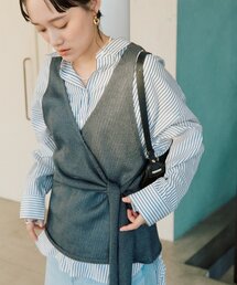 RIVE DROITE | 【トレンド感抜群】カシュクールニットビスチェ(ニット/セーター)
