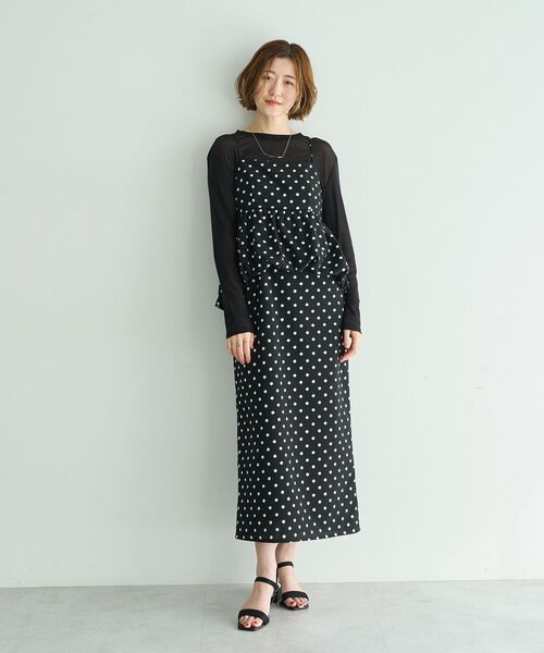 YECCA VECCA（イェッカヴェッカ）の「クルーネックシアートップス（Tシャツ/カットソー・レディース・ブラック/オフホワイト/ブルー・FREE）」の14枚目の写真