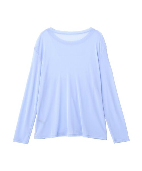 YECCA VECCA（イェッカヴェッカ）の「クルーネックシアートップス（Tシャツ/カットソー・レディース・ブラック/オフホワイト/ブルー・FREE）」の12枚目の写真