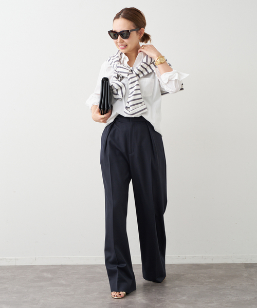 Deuxieme Classe（ドゥーズィエムクラス）の「ワイヤーウォッシュシャツ（シャツ/ブラウス・レディース・ホワイト/モスグリーン/ピンク系その他・FREE）」の21枚目の写真