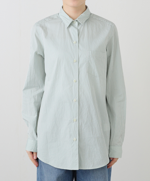 Deuxieme Classe（ドゥーズィエムクラス）の「ワイヤーウォッシュシャツ（シャツ/ブラウス・レディース・ホワイト/モスグリーン/ピンク系その他・FREE）」の8枚目の写真