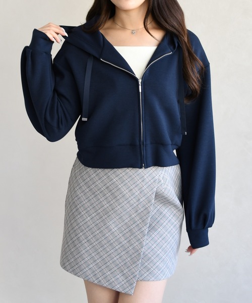 31 Sons de mode（トランテアン　ソン　ドゥ　モード）の「2026春夏新作 ボリュームスリーブパーカー（パーカー・レディース・イエロー/ネイビー/ホワイト・ﾌﾘ-）」の2枚目の写真