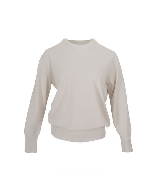 VASCARA（バスカラ）の「Double Point Round Neck Knitwear (5colors)（ニット/セーター・レディース・ブラック/カーキ/ライトピンク/クリーム/ライトイエロー・FREE）」の2枚目の写真