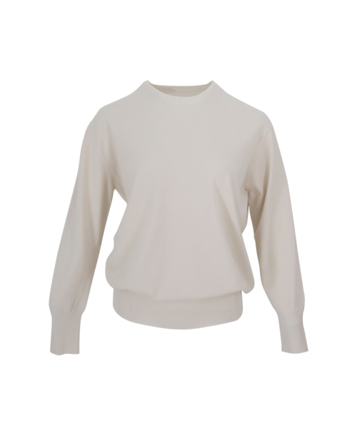 VASCARA（バスカラ）の「Double Point Round Neck Knitwear (5colors)（ニット/セーター・レディース・ブラック/カーキ/ライトピンク/クリーム/ライトイエロー・FREE）」の7枚目の写真