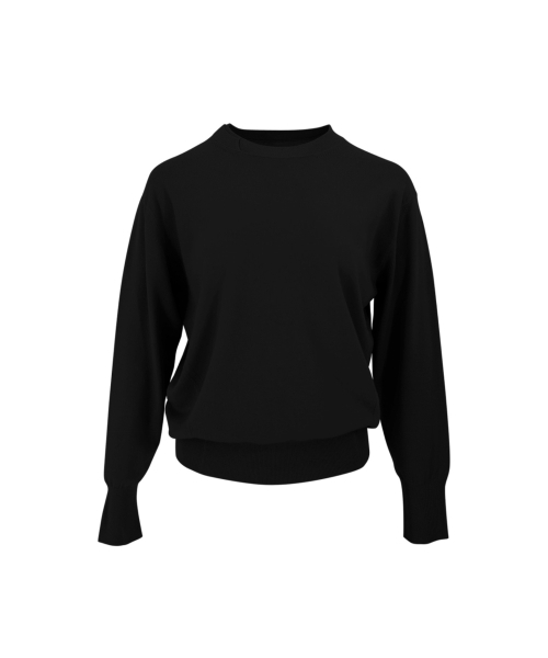 VASCARA（バスカラ）の「Double Point Round Neck Knitwear (5colors)（ニット/セーター・レディース・ブラック/カーキ/ライトピンク/クリーム/ライトイエロー・FREE）」の9枚目の写真