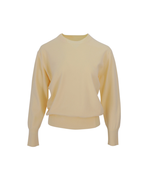 VASCARA（バスカラ）の「Double Point Round Neck Knitwear (5colors)（ニット/セーター・レディース・ブラック/カーキ/ライトピンク/クリーム/ライトイエロー・FREE）」の10枚目の写真