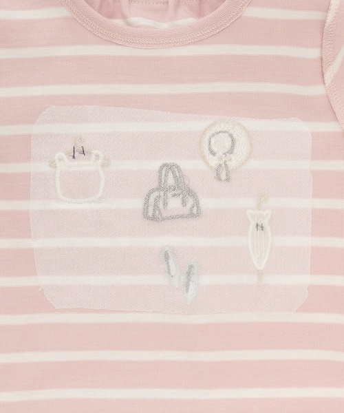 petit main(プティマイン)の「お洋服モチーフ長袖Tシャツ(Tシャツ/カットソー・キッズ・ネイビー/イエロー/オフホワイト/ライトピンク・110cm/90cm/80cm/100cm/120cm/130cm)」の17枚目の写真
