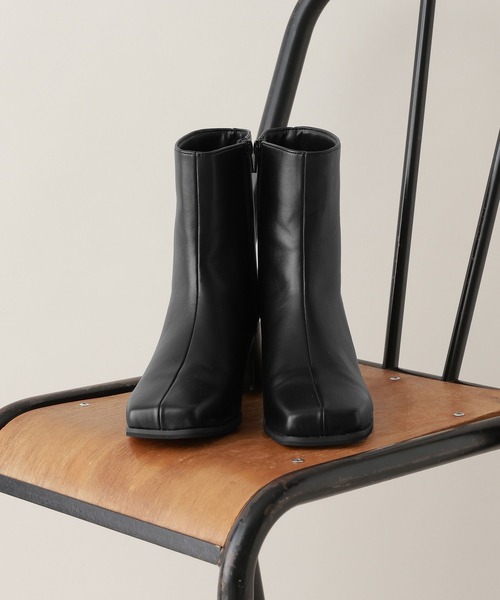 RAGEBLUE(レイジブルー)の「スクエアトゥスリムブーツ(ブーツ・レディース・ブラック・LARGE/MEDIUM)」の2枚目の写真