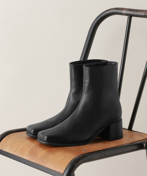 RAGEBLUE(レイジブルー)の「スクエアトゥスリムブーツ(ブーツ・レディース・ブラック・LARGE/MEDIUM)」の3枚目の写真