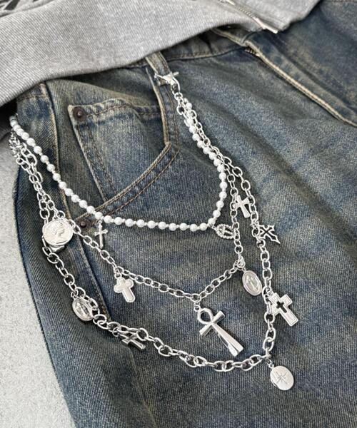 WEGO（ウィゴー）の「WEGO/ジャラモチーフウォレットチェーン（ウォレットチェーン・レディース・その他2/その他1・FREE）」の2枚目の写真