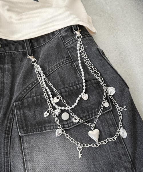 WEGO（ウィゴー）の「WEGO/ジャラモチーフウォレットチェーン（ウォレットチェーン・レディース・その他2/その他1・FREE）」の4枚目の写真