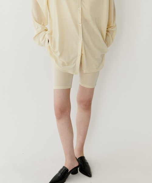 VION(ヴィオン)の「シアーベロアバイカーショーツ / Sheer Velour Biker Shorts(その他パンツ・レディース・ブラック/イエロー/ブルー・FREE)」の13枚目の写真