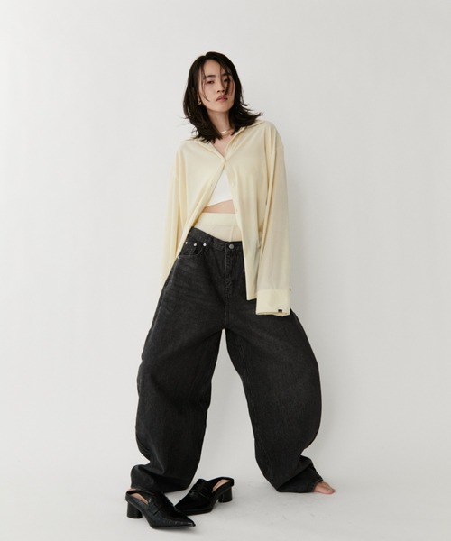 VION(ヴィオン)の「シアーベロアバイカーショーツ / Sheer Velour Biker Shorts(その他パンツ・レディース・ブラック/イエロー/ブルー・FREE)」の14枚目の写真