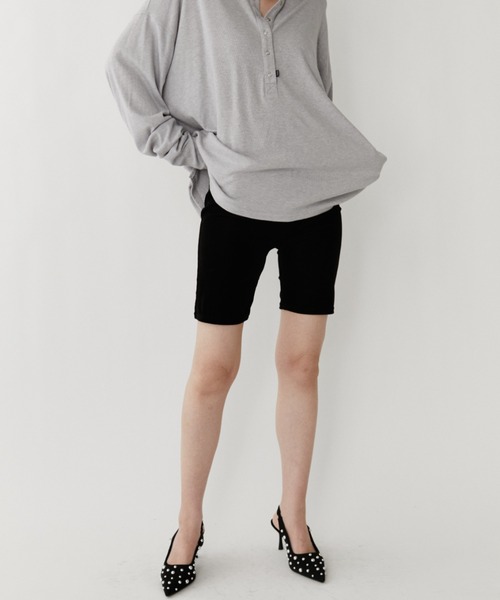 VION(ヴィオン)の「シアーベロアバイカーショーツ / Sheer Velour Biker Shorts(その他パンツ・レディース・ブラック/イエロー/ブルー・FREE)」の19枚目の写真