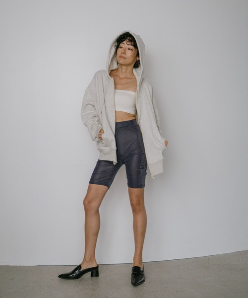 VION(ヴィオン)の「シアーベロアバイカーショーツ / Sheer Velour Biker Shorts(その他パンツ・レディース・ブラック/イエロー/ブルー・FREE)」の6枚目の写真