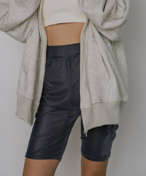 VION(ヴィオン)の「シアーベロアバイカーショーツ / Sheer Velour Biker Shorts(その他パンツ・レディース・ブラック/イエロー/ブルー・FREE)」の7枚目の写真