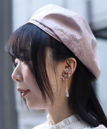 axes femme | 桜刺繍デザインベレー(ハット)