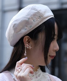 axes femme | 桜刺繍デザインベレー(ハット)