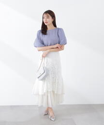 PROPORTION BODY DRESSING | チュールドッキングレーススカート / 1216120300(スカート)
