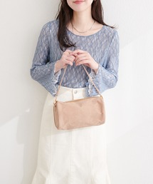 natural couture | フレア袖リバーシブルレース(Tシャツ/カットソー)