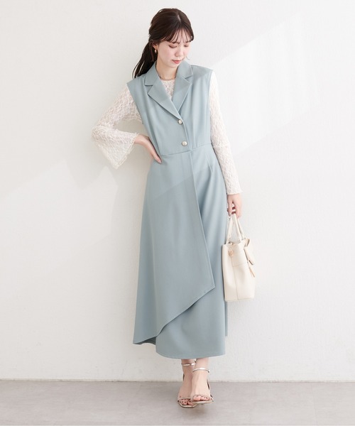 natural couture（ナチュラルクチュール）の「フレア袖リバーシブルレース（Tシャツ/カットソー・レディース・ネイビー/ブルー/ピンク/ブラック/アイボリー・FREE）」の18枚目の写真