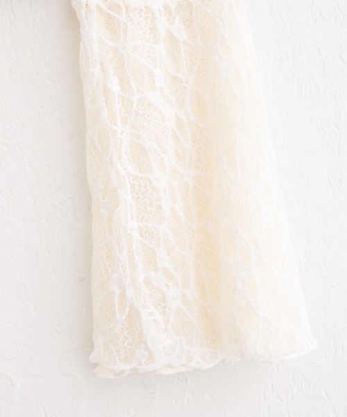 natural couture（ナチュラルクチュール）の「フレア袖リバーシブルレース（Tシャツ/カットソー・レディース・ネイビー/ブルー/ピンク/ブラック/アイボリー・FREE）」の19枚目の写真