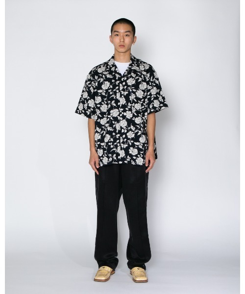 APPLEBUM(アップルバム)の「Chirimen Knit Aloha Shirt (Oversized)(シャツ/ブラウス・メンズ・ブラック・MEDIUM/LARGE/X-LARGE)」の17枚目の写真