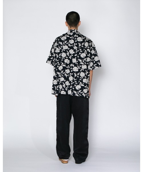 APPLEBUM(アップルバム)の「Chirimen Knit Aloha Shirt (Oversized)(シャツ/ブラウス・メンズ・ブラック・MEDIUM/LARGE/X-LARGE)」の4枚目の写真