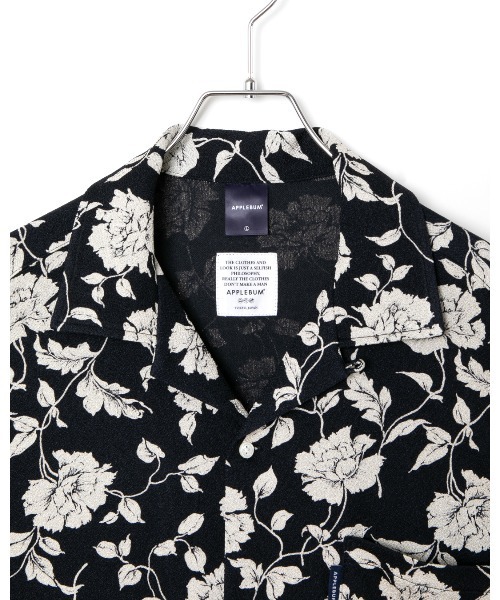 APPLEBUM(アップルバム)の「Chirimen Knit Aloha Shirt (Oversized)(シャツ/ブラウス・メンズ・ブラック・MEDIUM/LARGE/X-LARGE)」の10枚目の写真