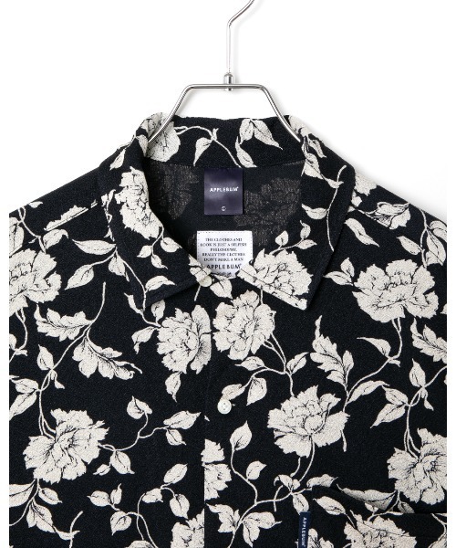 APPLEBUM(アップルバム)の「Chirimen Knit Aloha Shirt (Oversized)(シャツ/ブラウス・メンズ・ブラック・MEDIUM/LARGE/X-LARGE)」の11枚目の写真