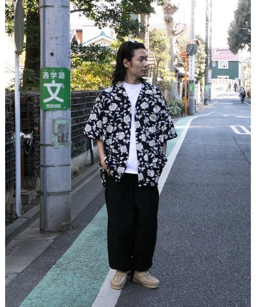 APPLEBUM(アップルバム)の「Chirimen Knit Aloha Shirt (Oversized)(シャツ/ブラウス・メンズ・ブラック・MEDIUM/LARGE/X-LARGE)」の14枚目の写真