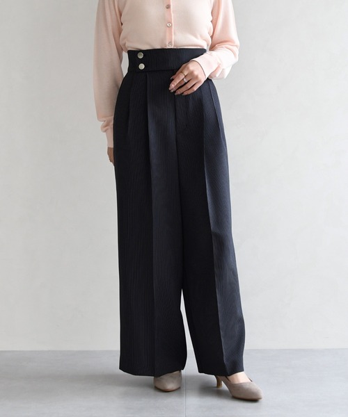 31 Sons de mode（トランテアン　ソン　ドゥ　モード）の「2026春夏新作 センタープレスセミワイドパンツ（その他パンツ・レディース・ベージュ/ネイビー/ラベンダー・S/M）」の13枚目の写真