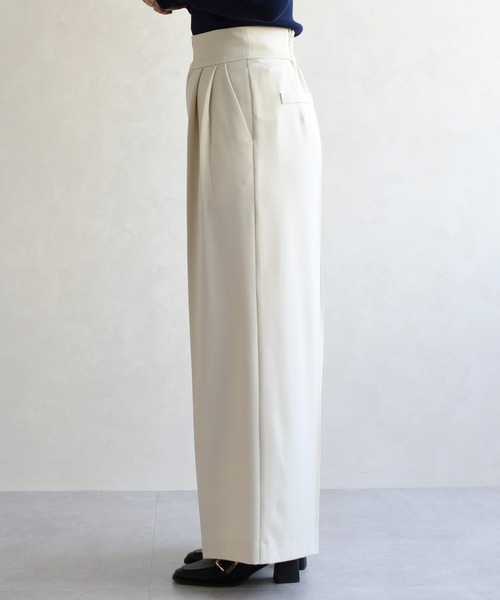 31 Sons de mode（トランテアン　ソン　ドゥ　モード）の「2026春夏新作 センタープレスセミワイドパンツ（その他パンツ・レディース・ベージュ/ネイビー/ラベンダー・S/M）」の19枚目の写真