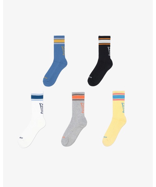 KEBOZ(ケボズ)の「ICON LINE SOCKS(ソックス/靴下・メンズ・ブラック/ライトイエロー/ネイビー/アッシュグレー/ホワイト・FREE)」の13枚目の写真