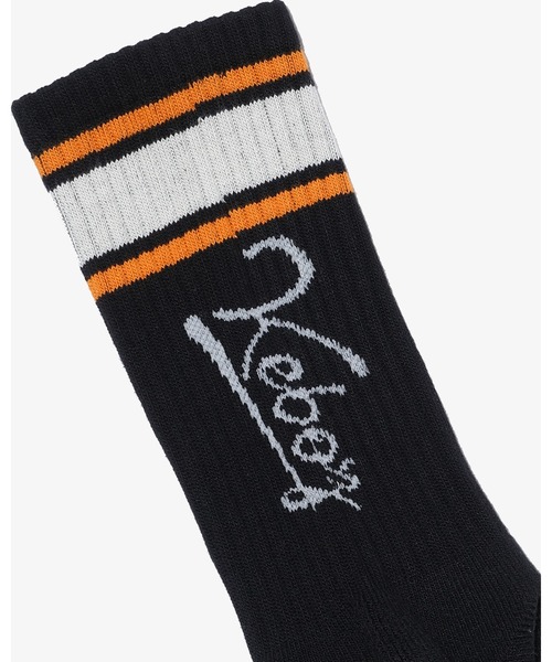 KEBOZ(ケボズ)の「ICON LINE SOCKS(ソックス/靴下・メンズ・ブラック/ライトイエロー/ネイビー/アッシュグレー/ホワイト・FREE)」の8枚目の写真