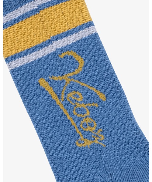 KEBOZ(ケボズ)の「ICON LINE SOCKS(ソックス/靴下・メンズ・ブラック/ライトイエロー/ネイビー/アッシュグレー/ホワイト・FREE)」の15枚目の写真