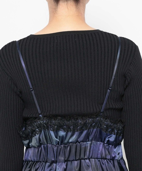 HARE（ハレ）の「イレヘムレイヤーキャミワンピース(HARE)（ワンピース・レディース・ブラック/チェック/ブルー・FREE）」の14枚目の写真