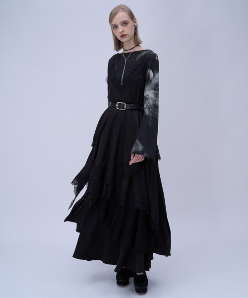 HARE（ハレ）の「イレヘムレイヤーキャミワンピース(HARE)（ワンピース・レディース・ブラック/チェック/ブルー・FREE）」の19枚目の写真