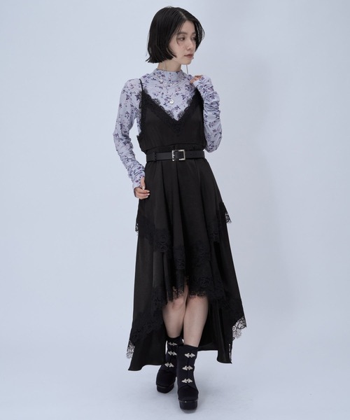 HARE（ハレ）の「イレヘムレイヤーキャミワンピース(HARE)（ワンピース・レディース・ブラック/チェック/ブルー・FREE）」の21枚目の写真