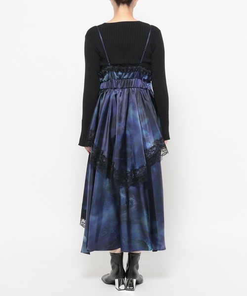 HARE（ハレ）の「イレヘムレイヤーキャミワンピース(HARE)（ワンピース・レディース・ブラック/チェック/ブルー・FREE）」の8枚目の写真