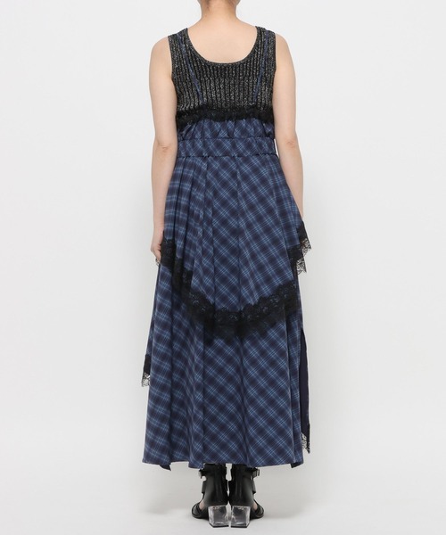 HARE(ハレ)の「イレヘムレイヤーキャミワンピース(HARE)(ワンピース・レディース・ブラック/チェック/ブルー/ネイビー/ブラック系その他・FREE)」の17枚目の写真