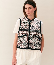 LAVENHAM UNWADDED THORNHAM リネンコットン キルティングベスト