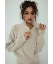 ALEXIA STAM | Half Zip Knit Top/ハーフジップニット(ニット/セーター)