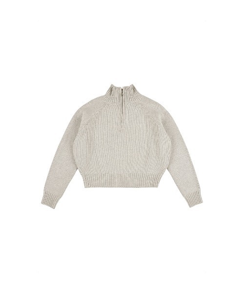 ALEXIA STAM(アリシアスタン)の「Half Zip Knit Top/ハーフジップニット(ニット/セーター・レディース・グレー/ネイビー/ベージュ・FREE)」の21枚目の写真