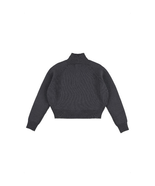 ALEXIA STAM(アリシアスタン)の「Half Zip Knit Top/ハーフジップニット(ニット/セーター・レディース・グレー/ネイビー/ベージュ・FREE)」の5枚目の写真