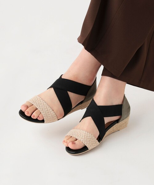 BEAMS HEART(ビームスハート)の「クロスベルト ジュート サンダル(サンダル・レディース・オリーブ/ベージュ/ロイヤルブルー・SMALL/MEDIUM/LARGE)」の2枚目の写真